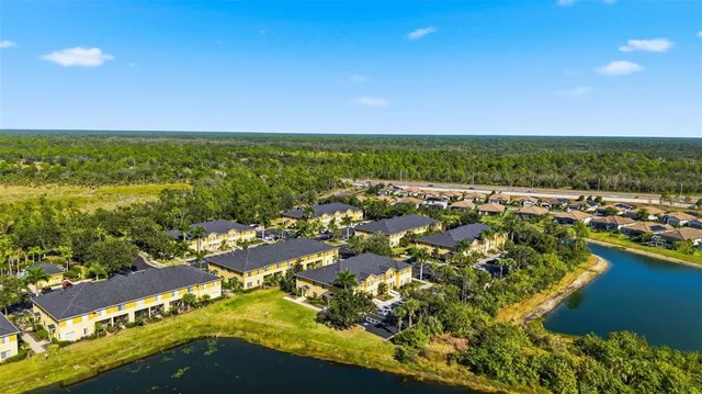 a view of a city with ocean view