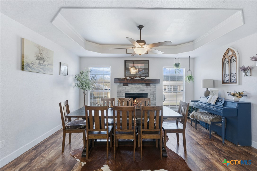 1601 Citation Loop Harker Heights, TX 76548 - Photo 13 of 42 a view of a dining room with furniture and a chandelier
