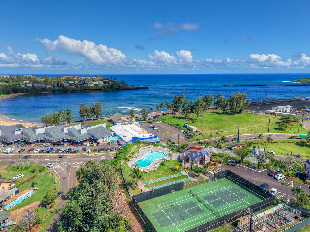 3411 Wilcox Road, Unit BV25 Lihue, HI 96766 - Photo 21 of 21 a view of a pool outdoor seating and city view