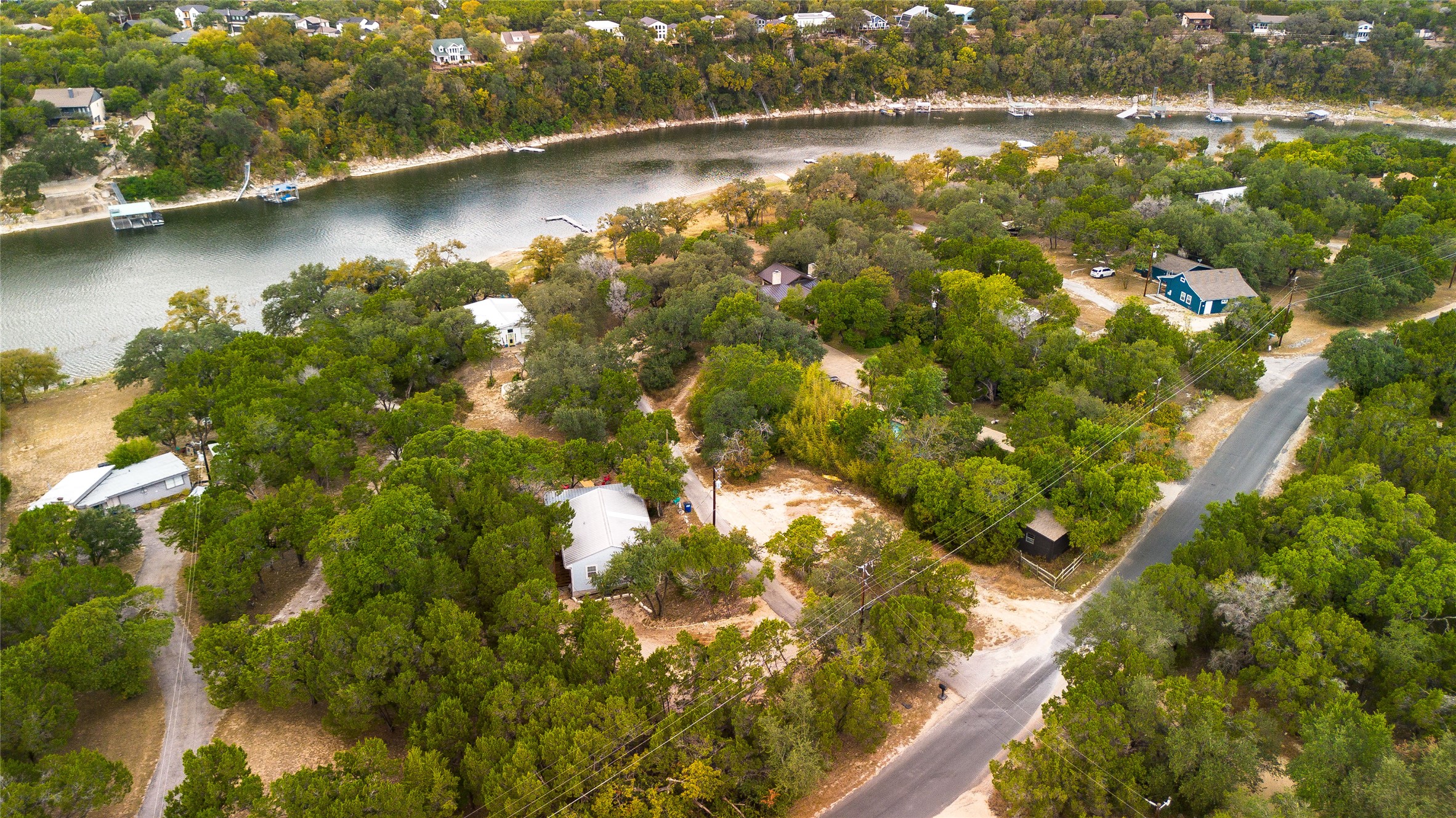 11104 Beach Road Leander, TX 78641 - Photo 4 of 21 Aerial view of a nearby body of water