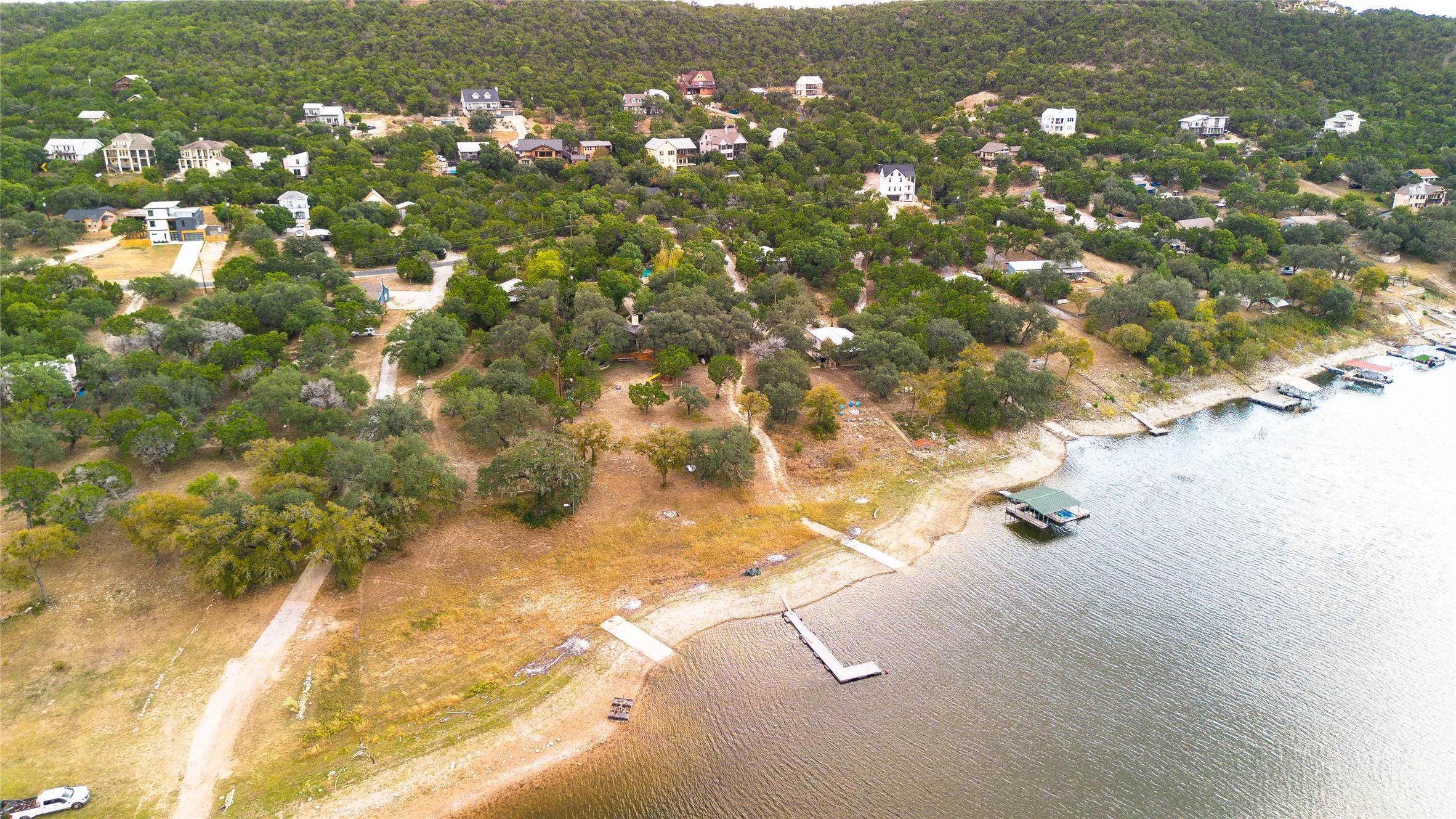 11104 Beach Road Leander, TX 78641 - Photo 10 of 21 Drone / aerial view of a large body of water