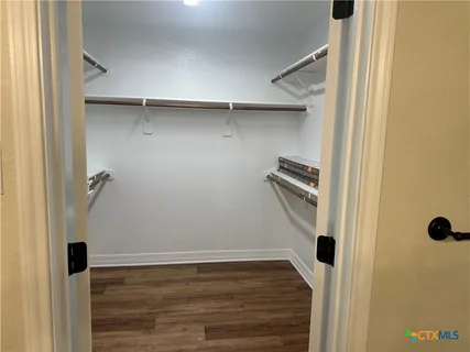 a view of a walk in closet