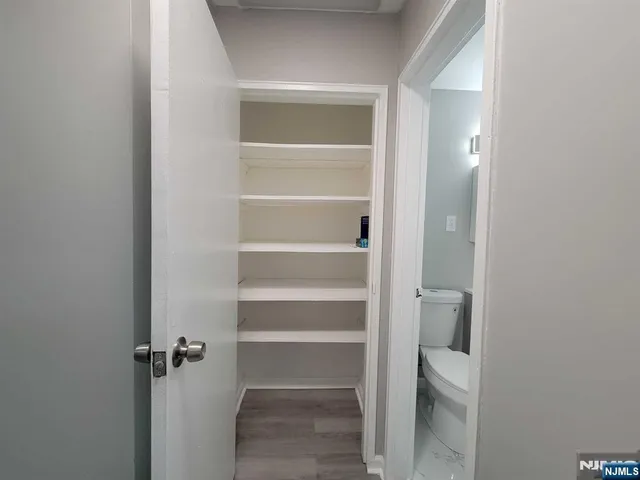 a view of a walk in closet