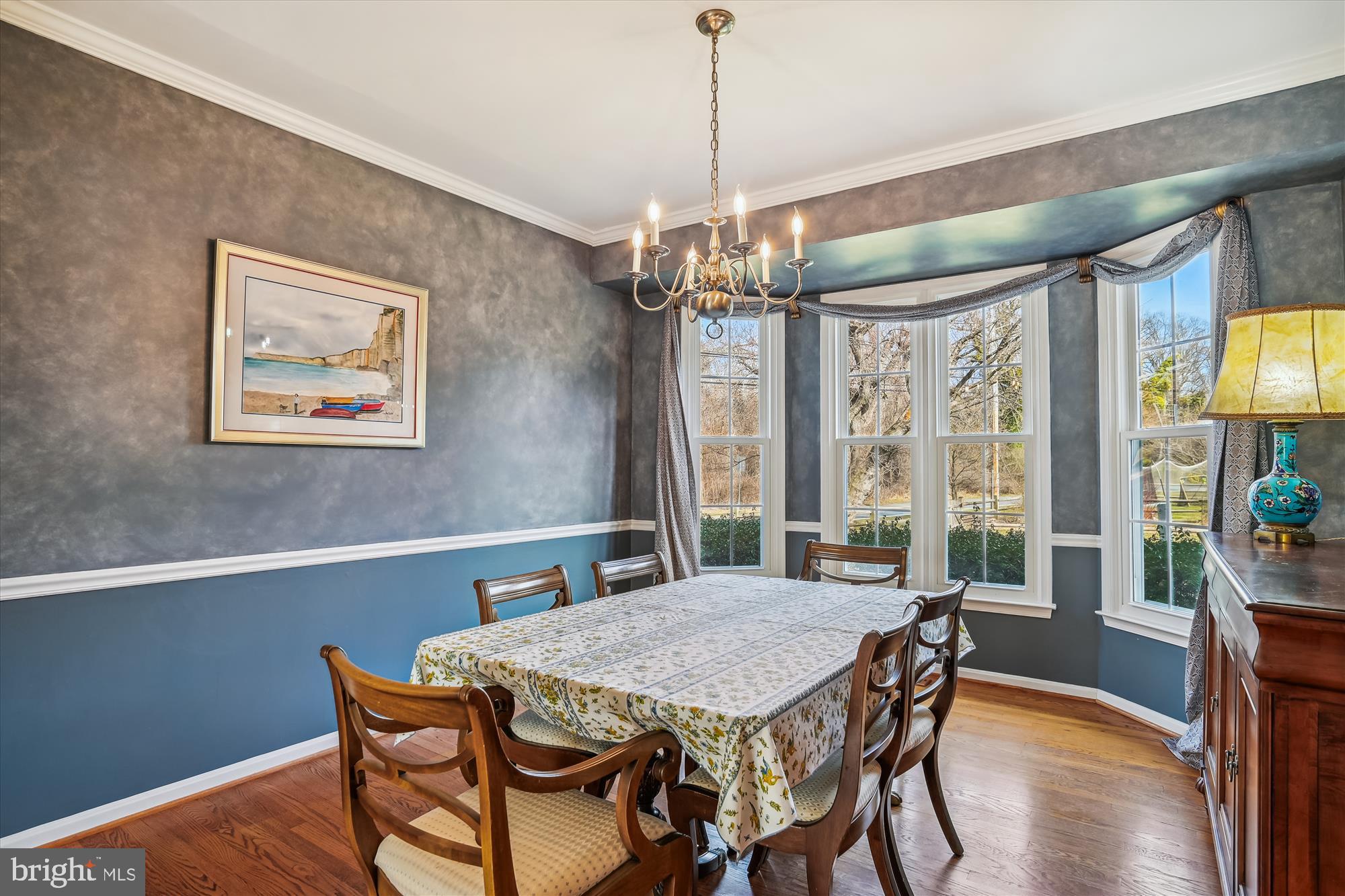 Dining Room with large bay area