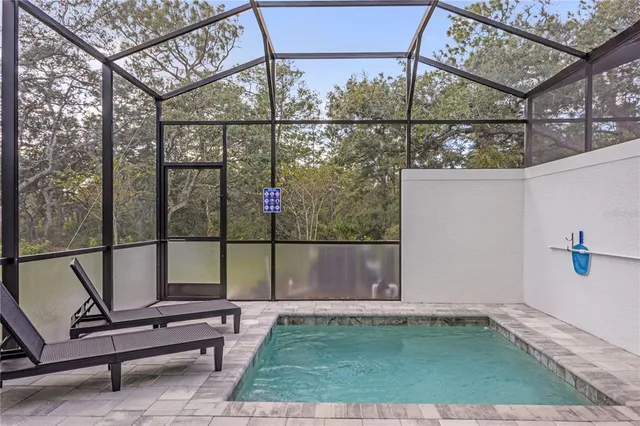 a view of outdoor space with seating