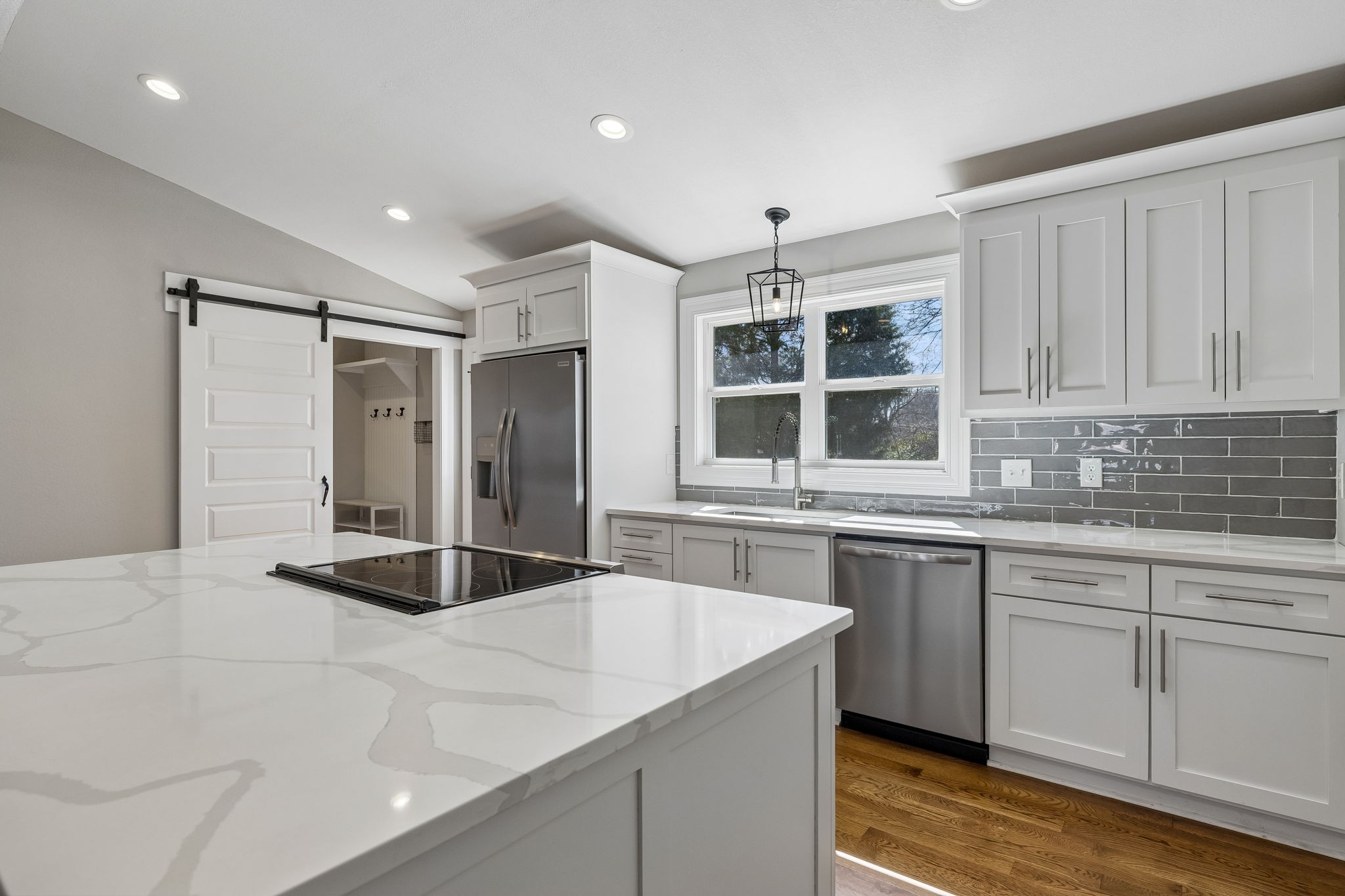 504 5th Avenue West Springfield, TN 37172 - Photo 11 of 57 a kitchen with granite countertop a sink and cabinets