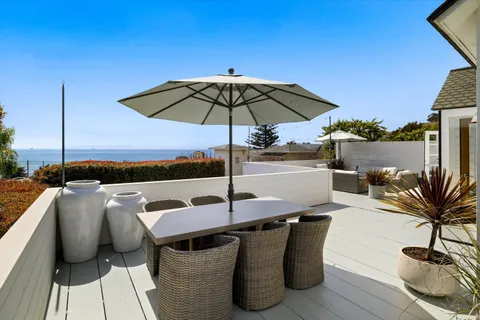 a terrace view with seating space