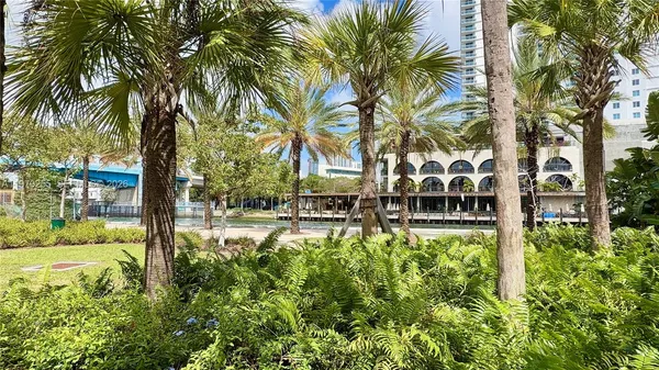 a view of swimming pool with garden