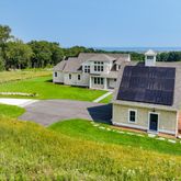 a house view with a garden space
