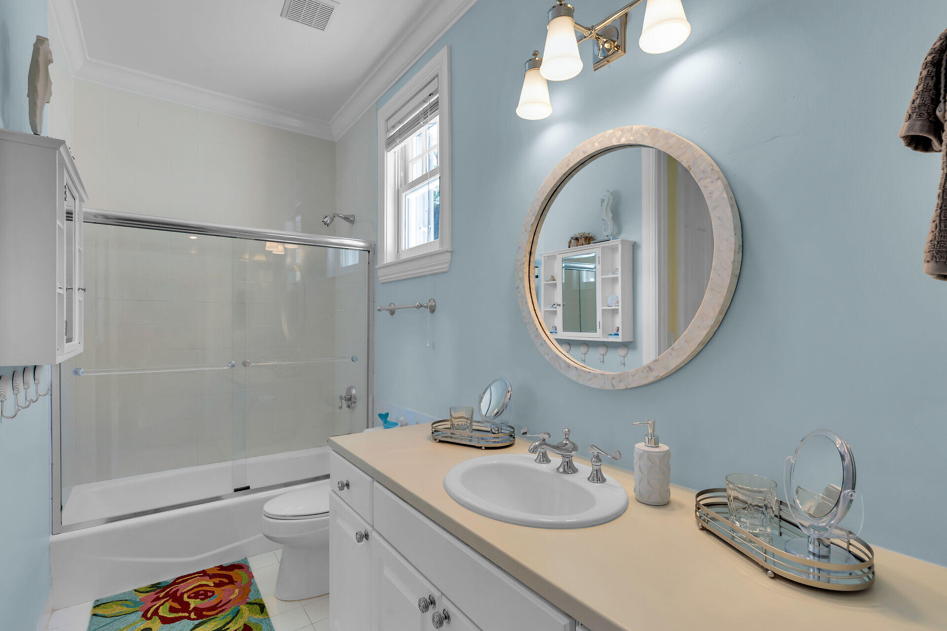 5 Sunset Key Drive Key West, FL 33040 - Photo 37 of 47 a bathroom with a granite countertop sink mirror vanity and toilet