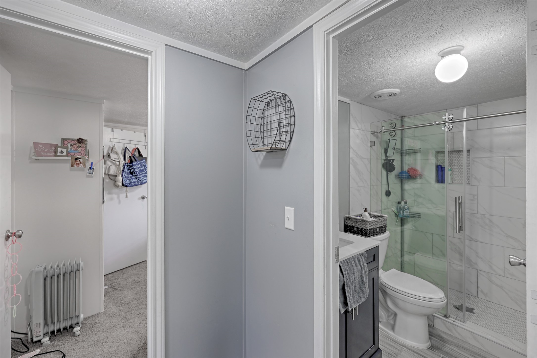 2373 Crockett Martin Road Conroe, TX 77306 - Photo 17 of 34 Renovated Bathroom with a Walk-in Shower.