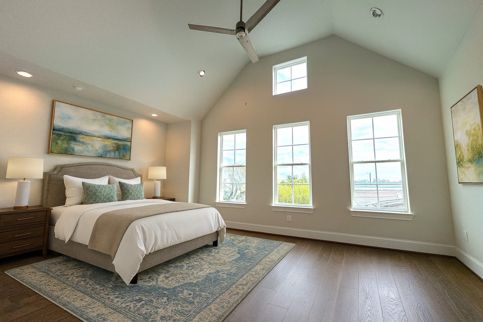 2747 Providence Street Houston, TX 77020 - Photo 9 of 16 a bedroom with a large bed and a window