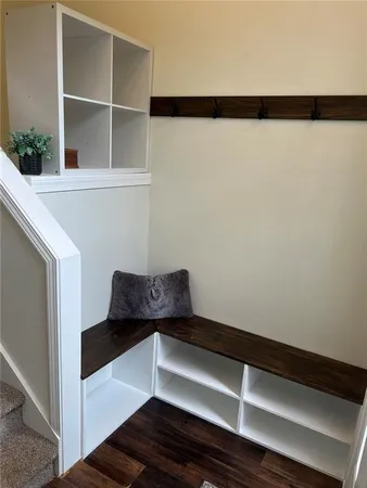 a room with storage and utility