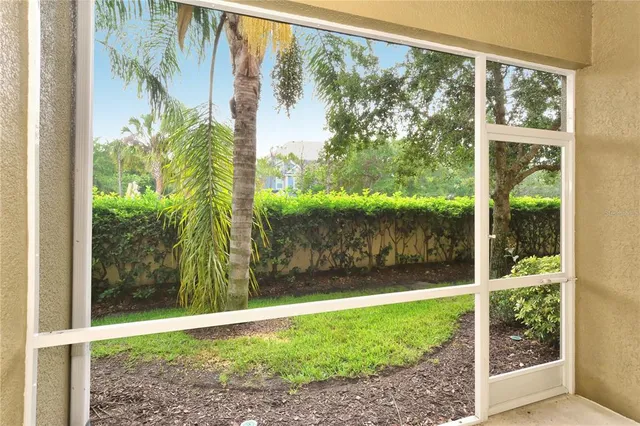 a house with a garden space