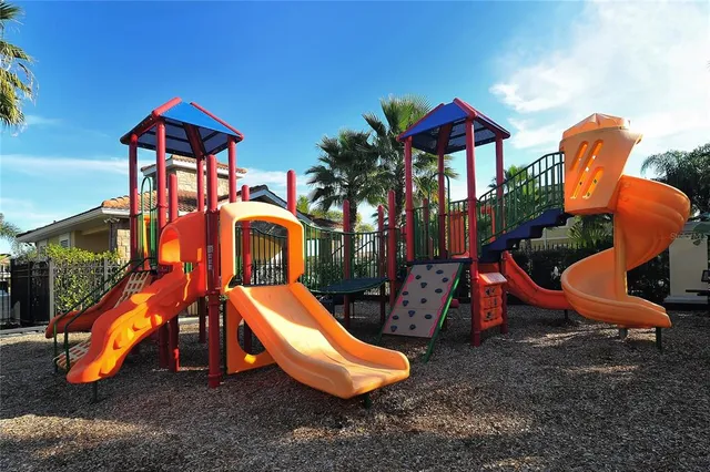 a view of a lake with a yard