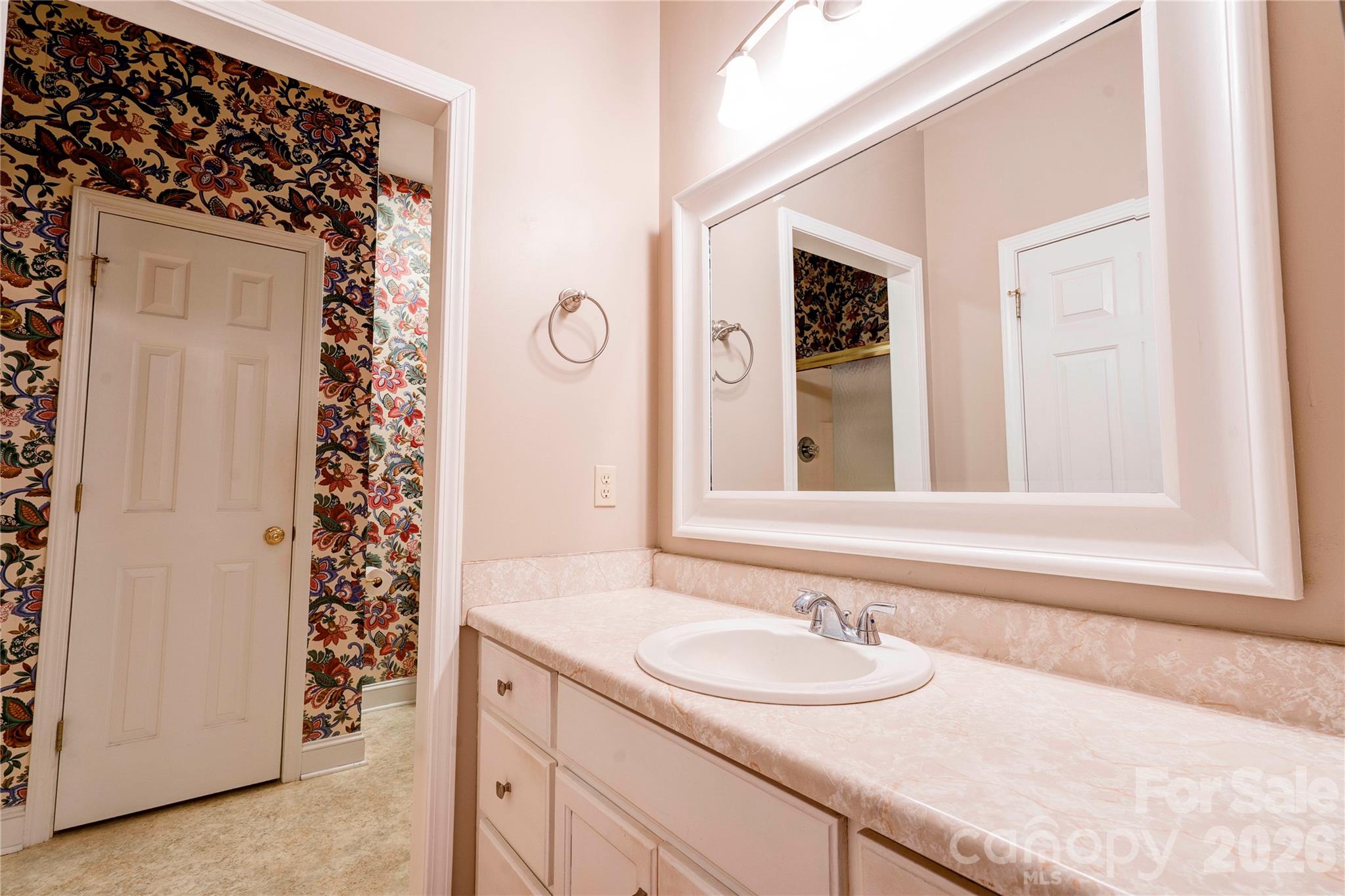 150 Columns Circle Shelby, NC 28150 - Photo 21 of 42 a bathroom with a granite countertop sink and a mirror