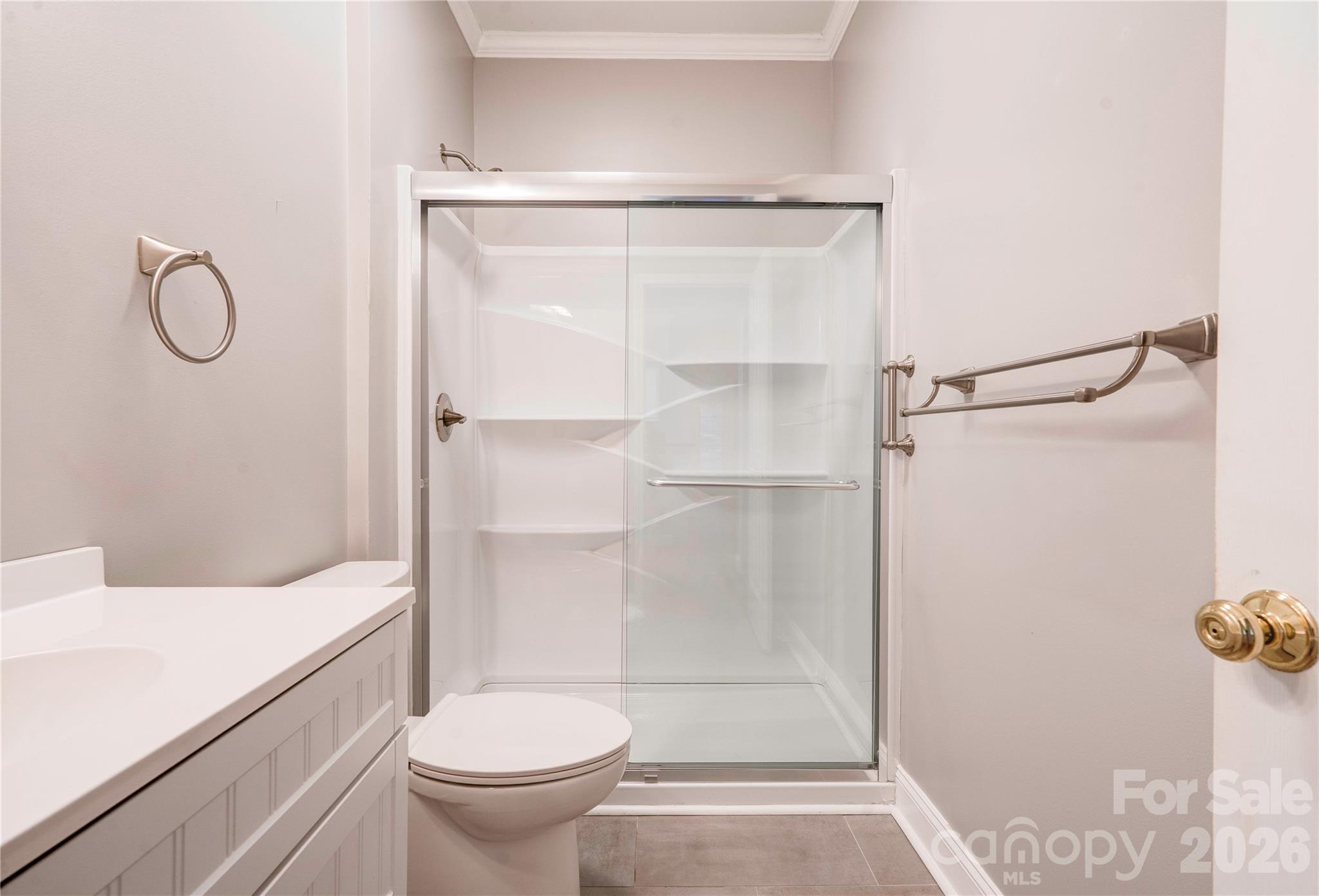 150 Columns Circle Shelby, NC 28150 - Photo 31 of 42 a bathroom with a granite countertop sink toilet and shower