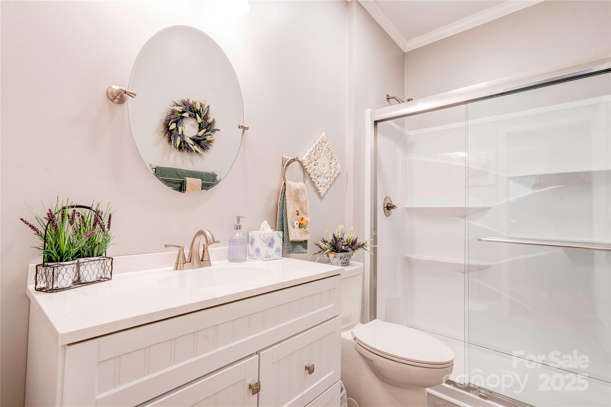 150 Columns Circle Shelby, NC 28150 - Photo 32 of 44 a bathroom with a sink a mirror and a toilet