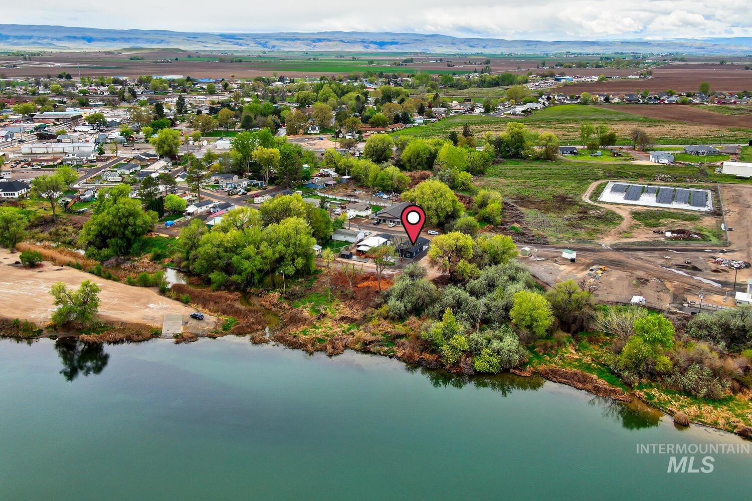 166 1st Street North Marsing, ID 83639 - Photo 34 of 37 Aerial view of a mountain backdrop
