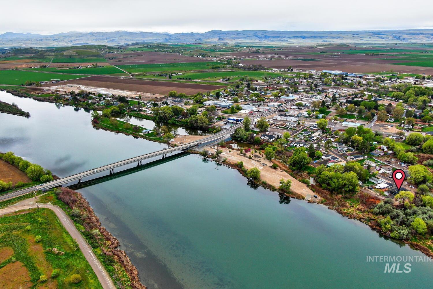 166 1st Street North Marsing, ID 83639 - Photo 36 of 37 Aerial view of sparsely populated area featuring a water and mountain view