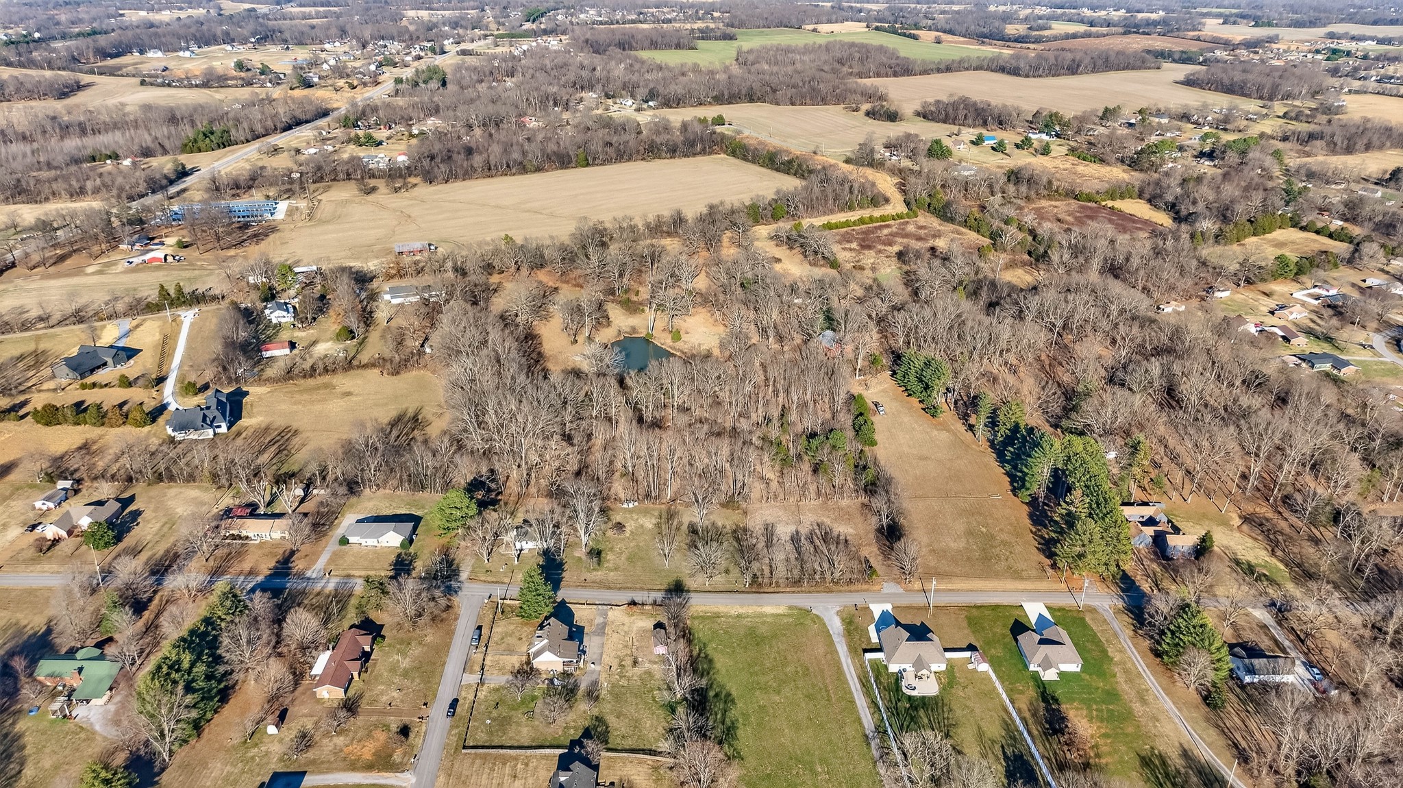 1991 Raymond Hodges Road Cottontown, TN 37048 - Photo 14 of 20 an aerial view of a house with a yard