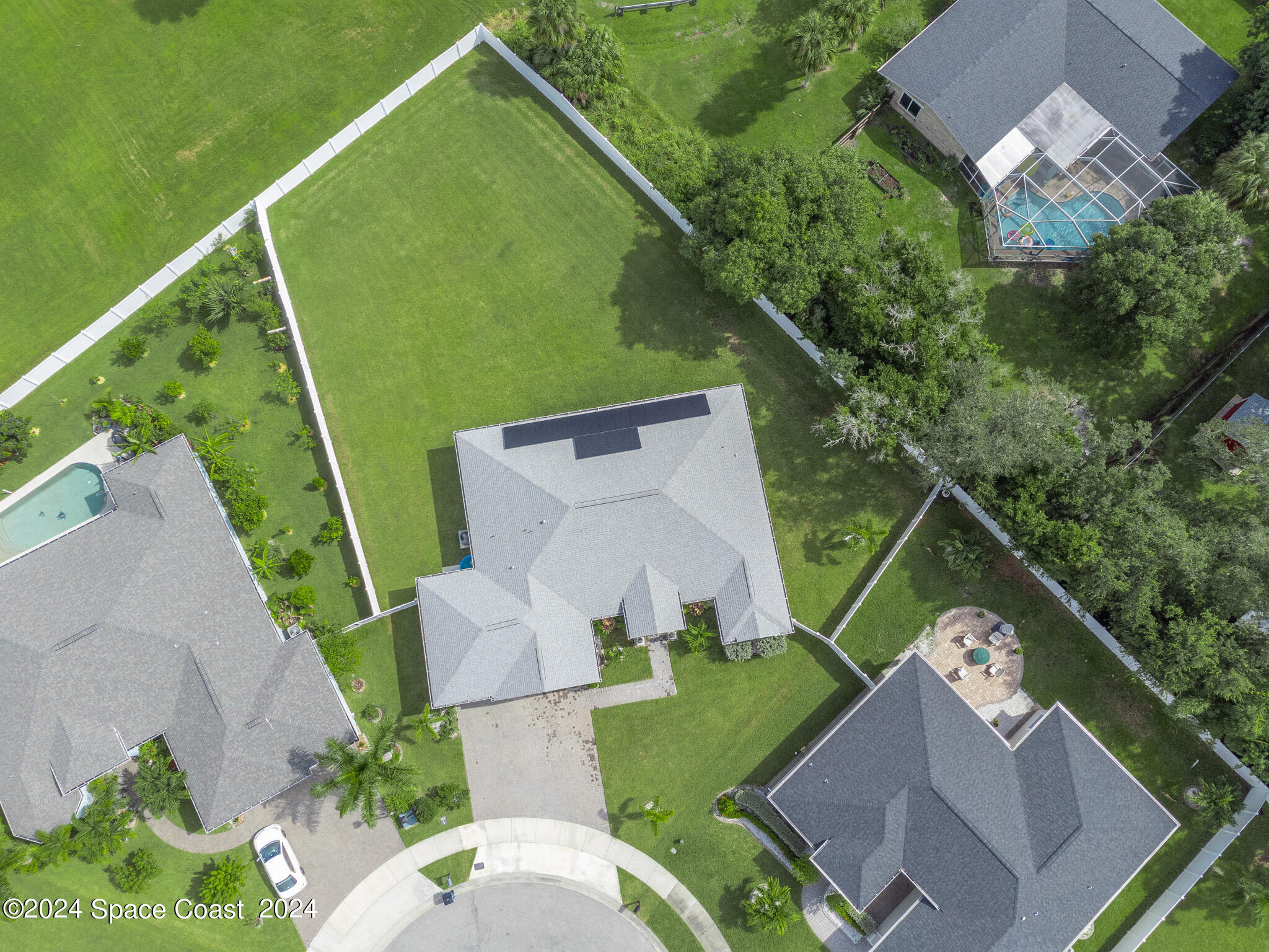865 Hawks Ridge Court Northeast Palm Bay, FL 32905 - Photo 36 of 47 an aerial view of a house