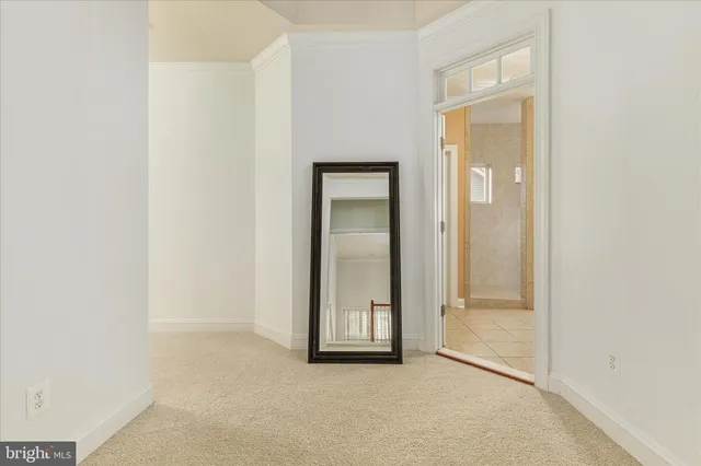 a bedroom with a bed and a television