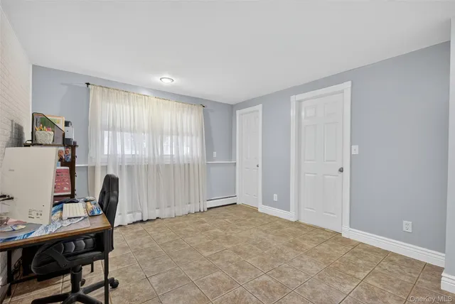 a view of a wooden roof deck