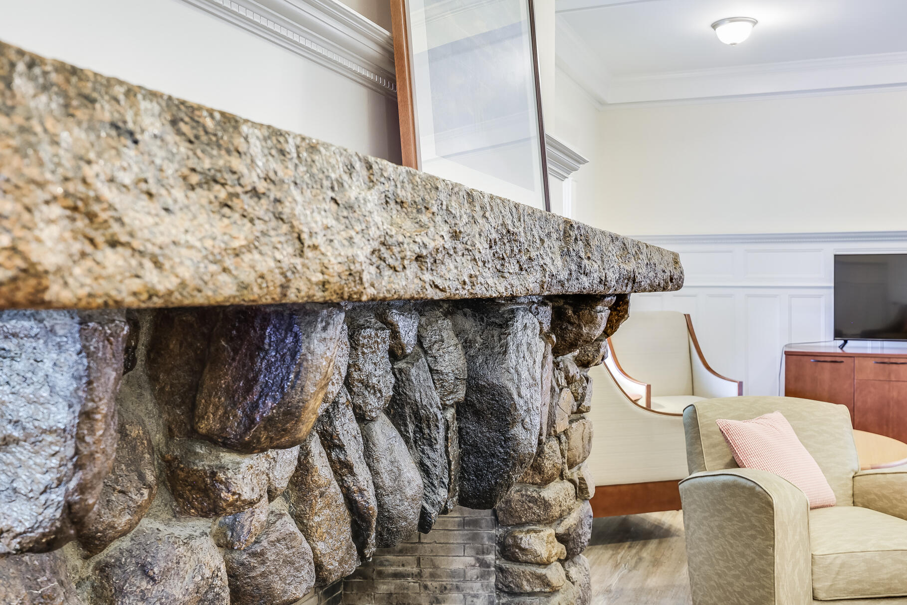 165 Woods Hole Road Falmouth, MA 02540 - Photo 13 of 35 a living room with furniture and a flat screen tv