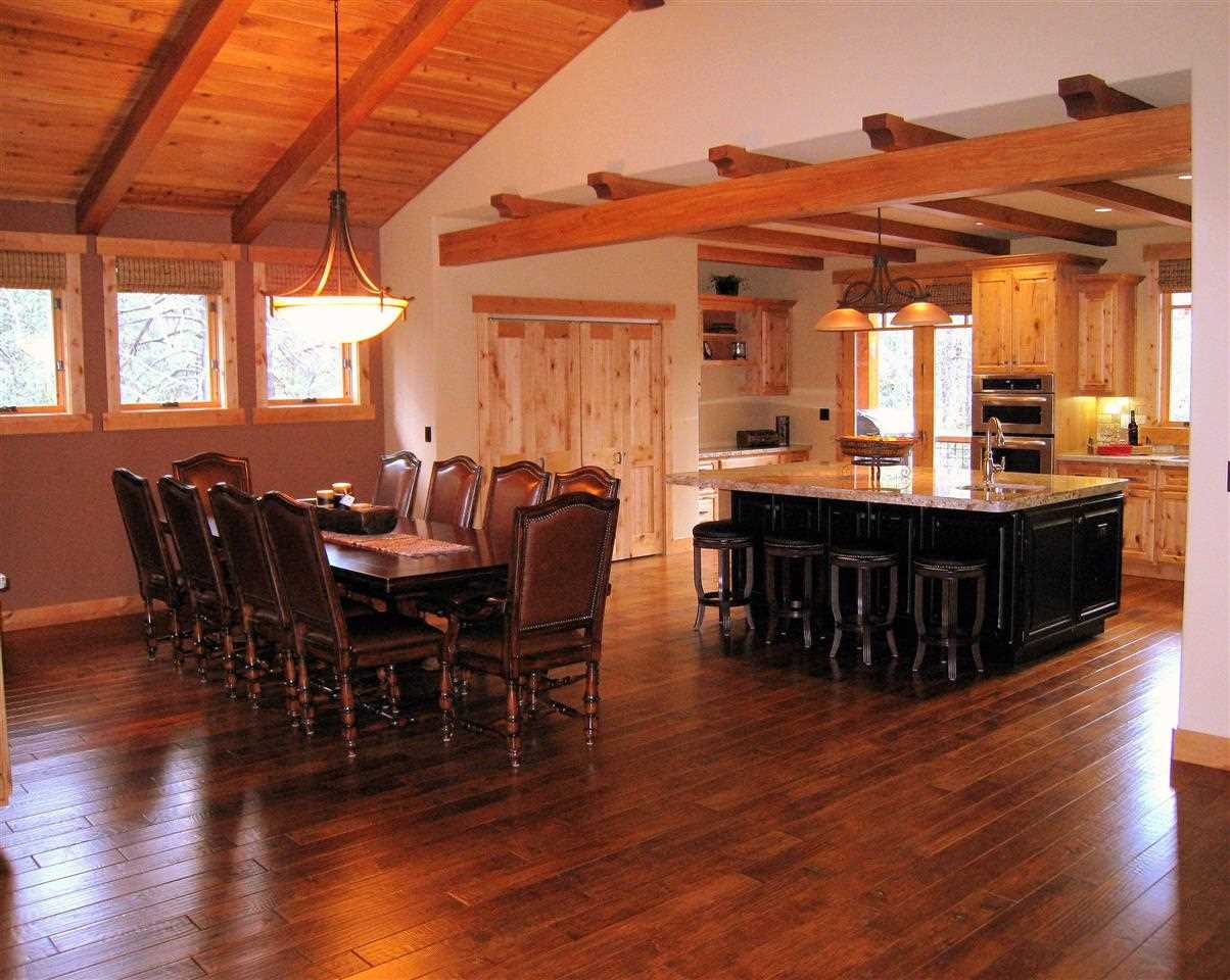 11563 Sun Valley Road Truckee, CA 96161 - Photo 3 of 14 a view of a dining room with furniture window and wooden floor