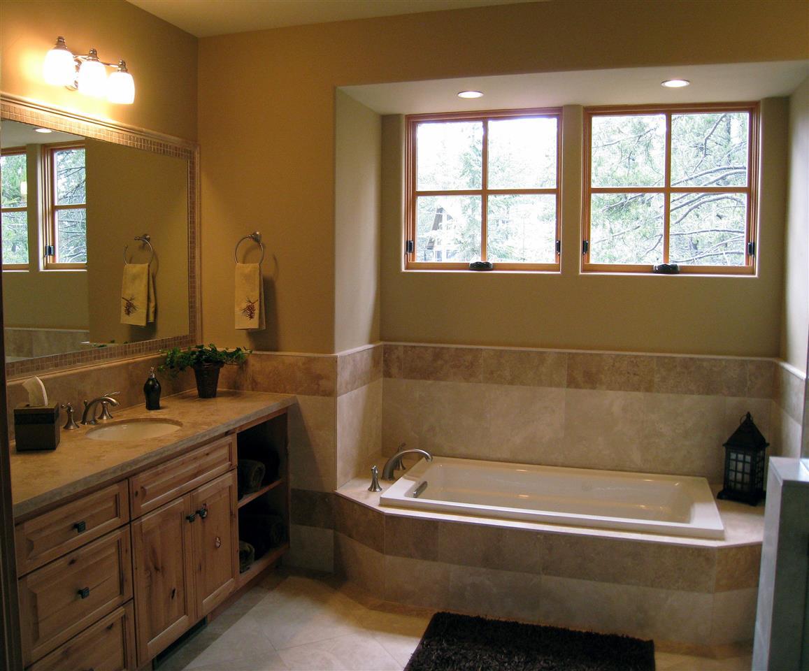 11563 Sun Valley Road Truckee, CA 96161 - Photo 8 of 14 a bathroom with a tub sink and mirror