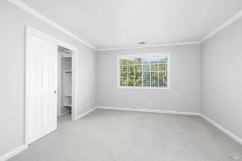a view of a room with empty racks