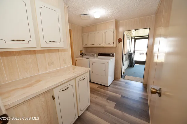 a living room with a large window