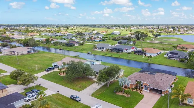 a view of a city with an ocean