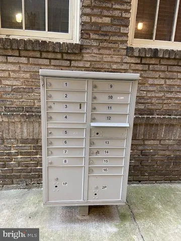 a view of wooden cabinets