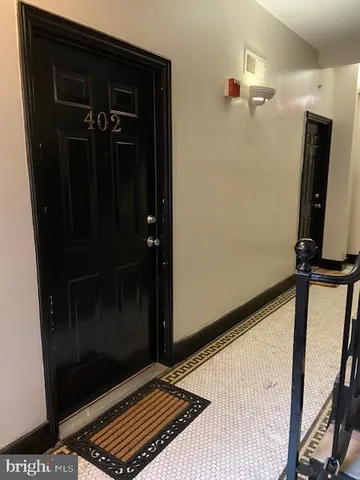 a view of a closet area