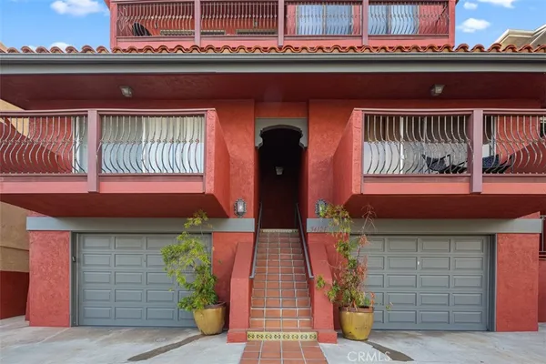 a front view of a house