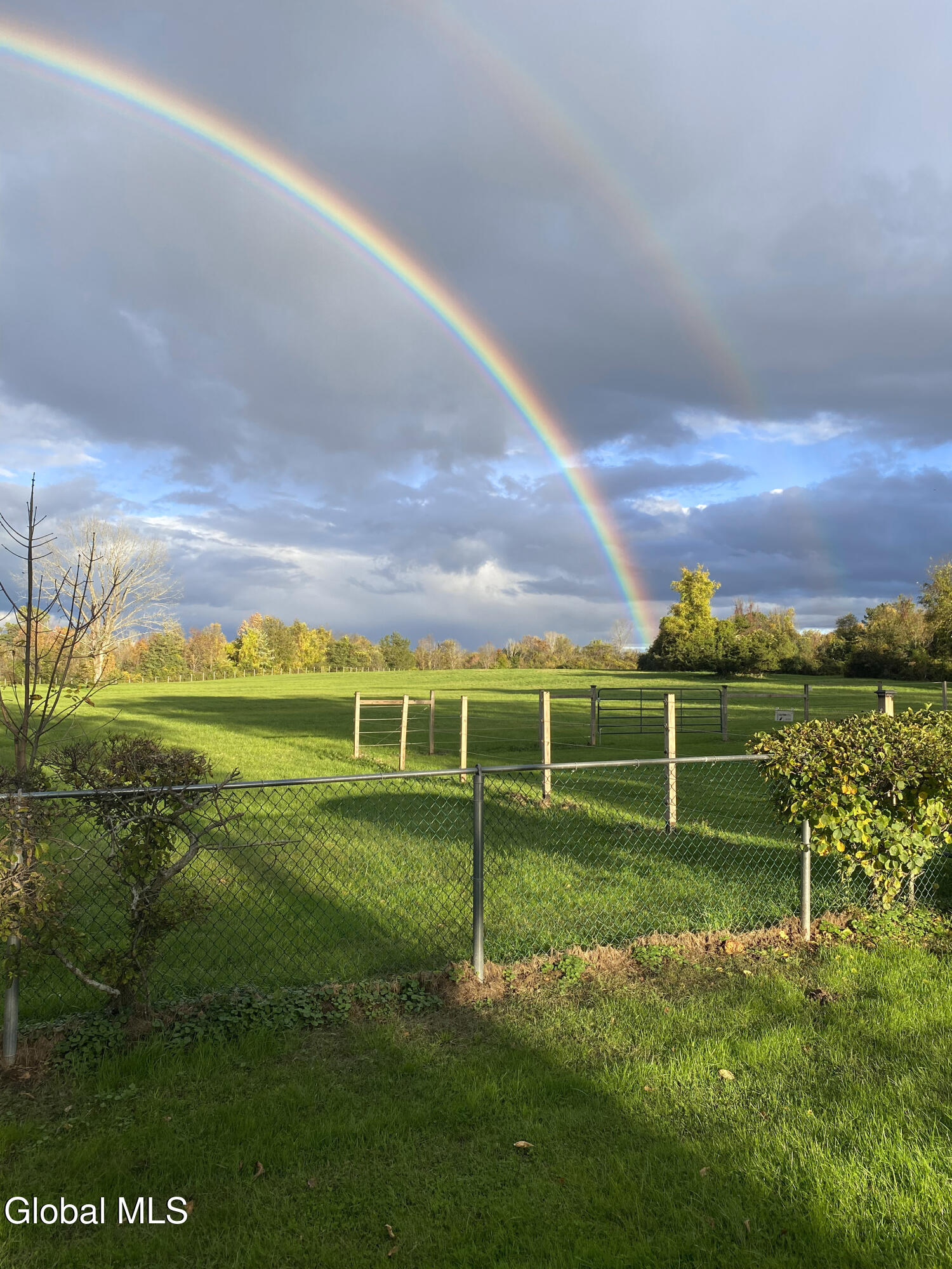 797 Western Road Schodack, NY 12033 - Photo 39 of 57 Exterior_Pasture with Rainbow