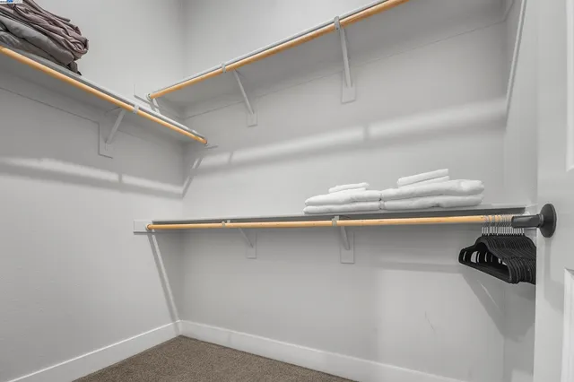 a close view of closet