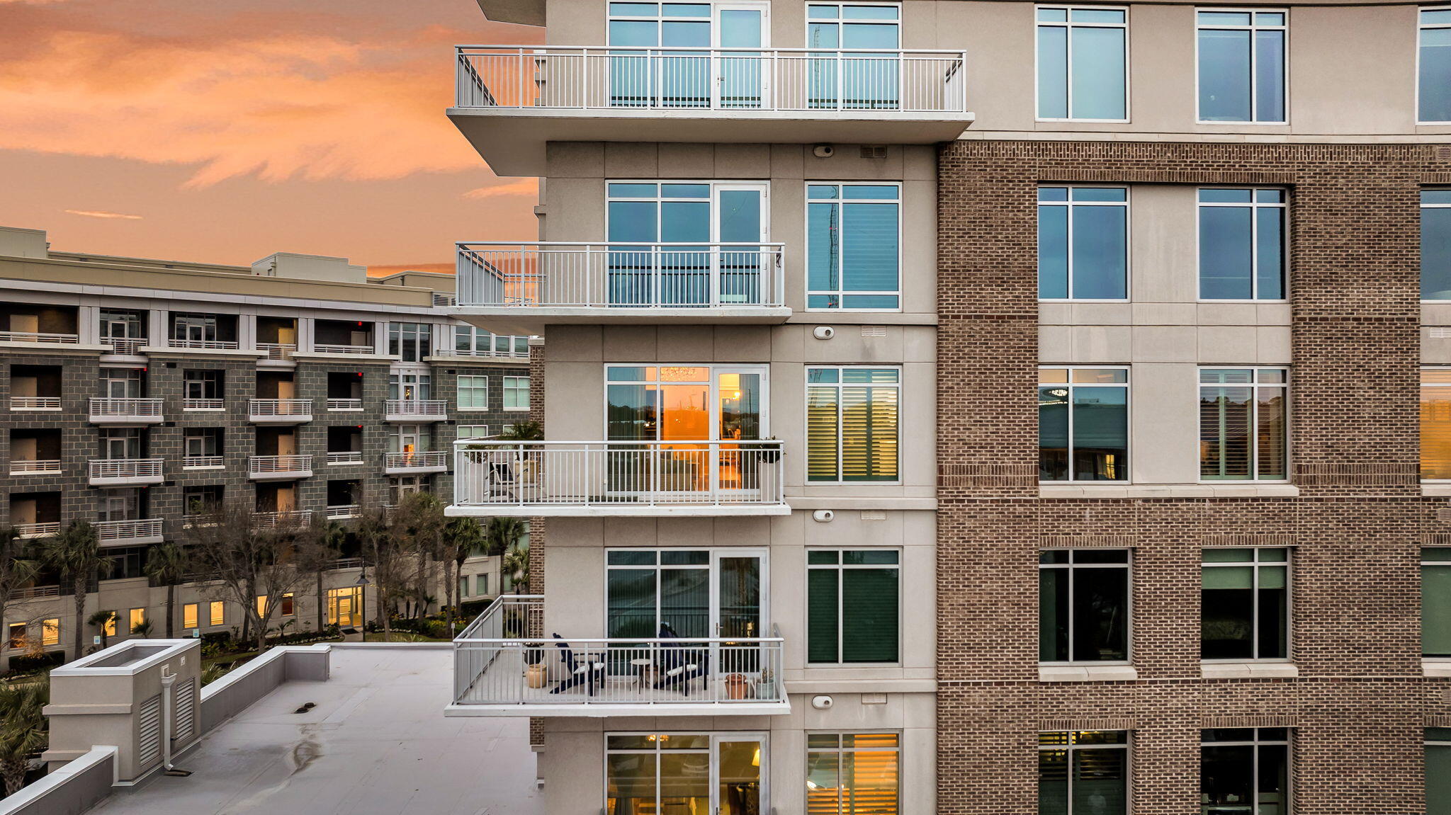 155 Wingo Way, Unit 451 Mount Pleasant, SC 29464 - Photo 43 of 50 CREM - 155 Wingo Way 451 Aerial Twilight
