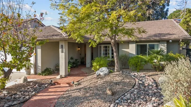 a view of a house with a patio