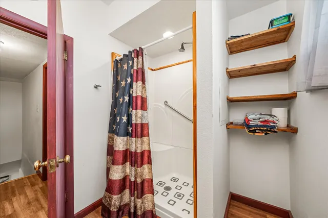 a view of a city with sunset view