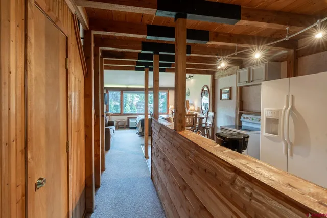 a view of swimming pool from a balcony