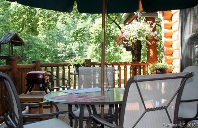 804 Battle Branch Road Bryson City, NC 28713 - Photo 8 of 23 a view of a balcony dining area