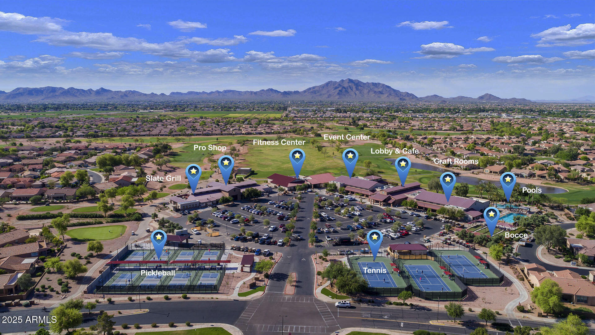 4148 East Walnut Road Gilbert, AZ 85298 - Photo 46 of 64 Trilogy aerial community center