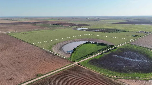 an aerial view of a beach