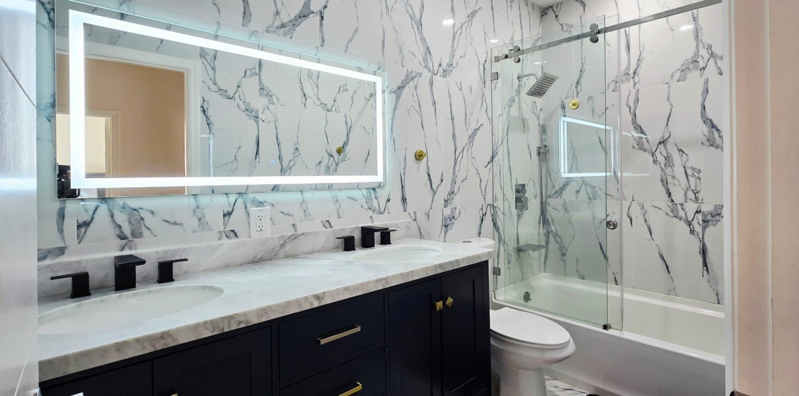 1888 Northwest 75th Way Hollywood, FL 33024 - Photo 43 of 45 a bathroom with a sink and a mirror