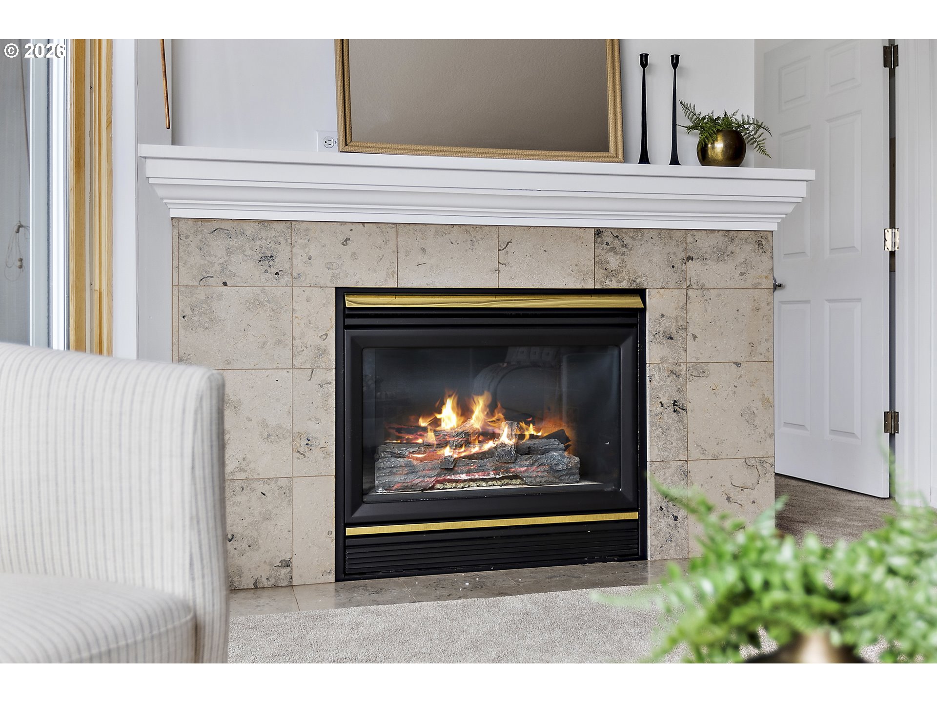 1132 Southwest 19th Avenue, Unit 505 Portland, OR 97205 - Photo 13 of 36 a living room with a fireplace