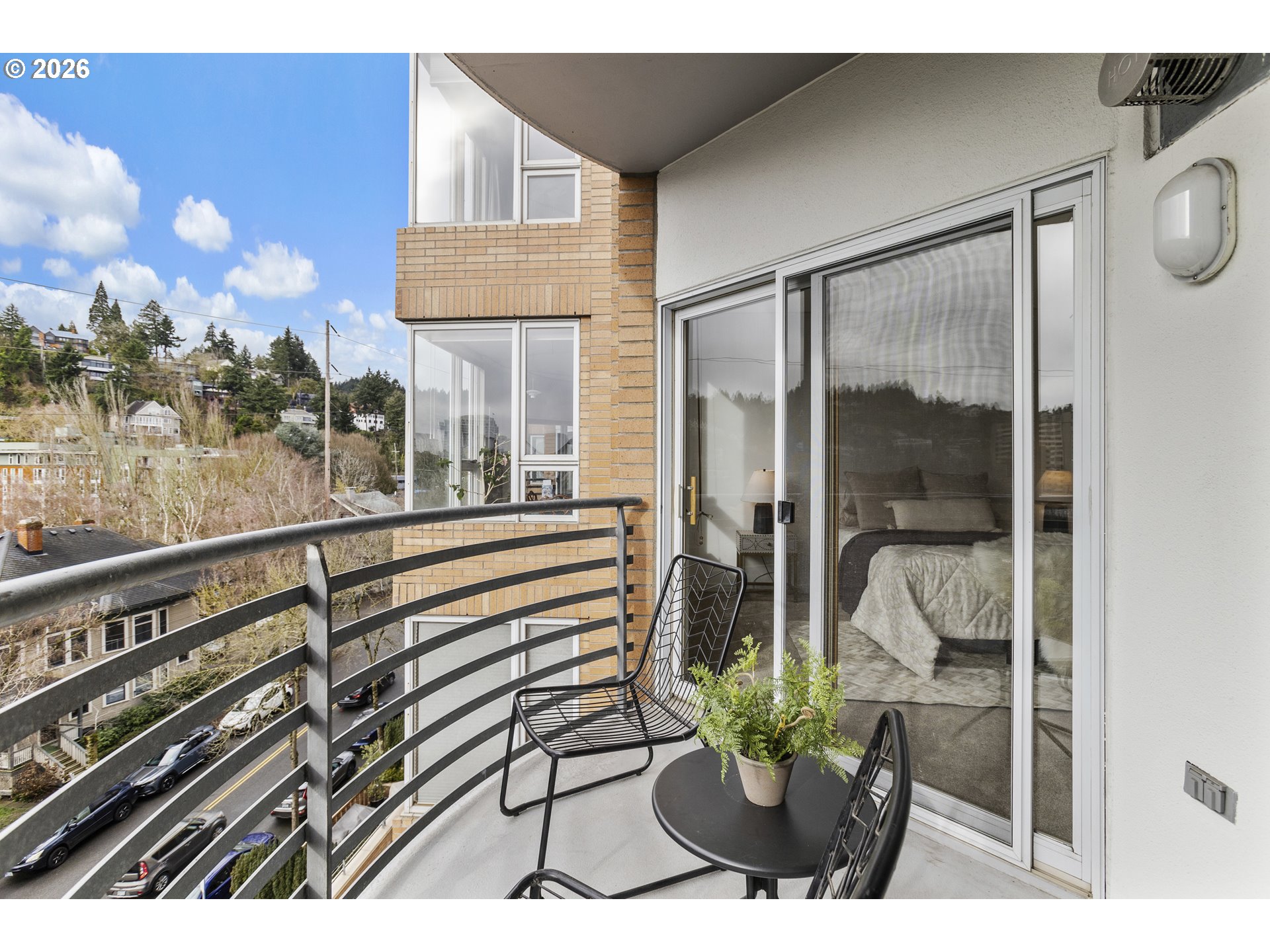 1132 Southwest 19th Avenue, Unit 505 Portland, OR 97205 - Photo 20 of 36 a view of a balcony