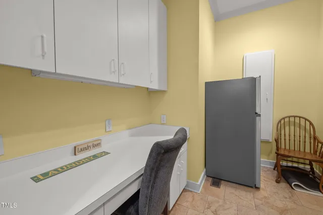 a room with storage and utility